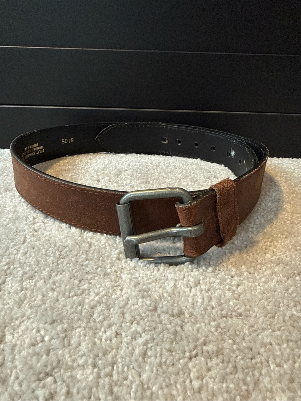 Vintage Brown Cowhide Belt
